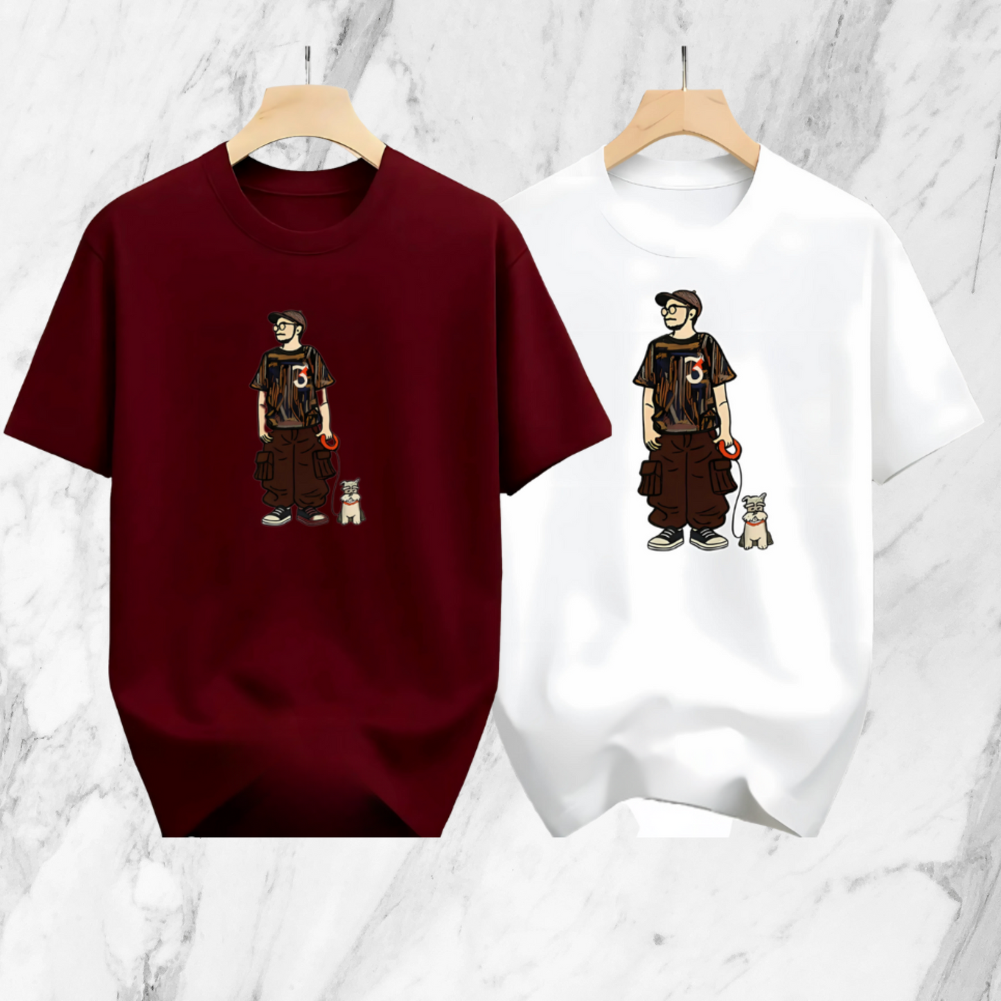 Drop Shoulder 2 Combo - Makuta Marron, Makuta White