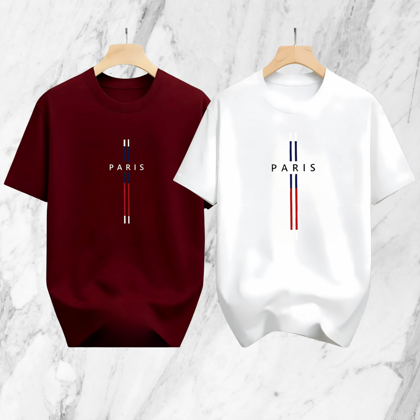 Drop Shoulder 2 Combo - Paris White, Paris Marron