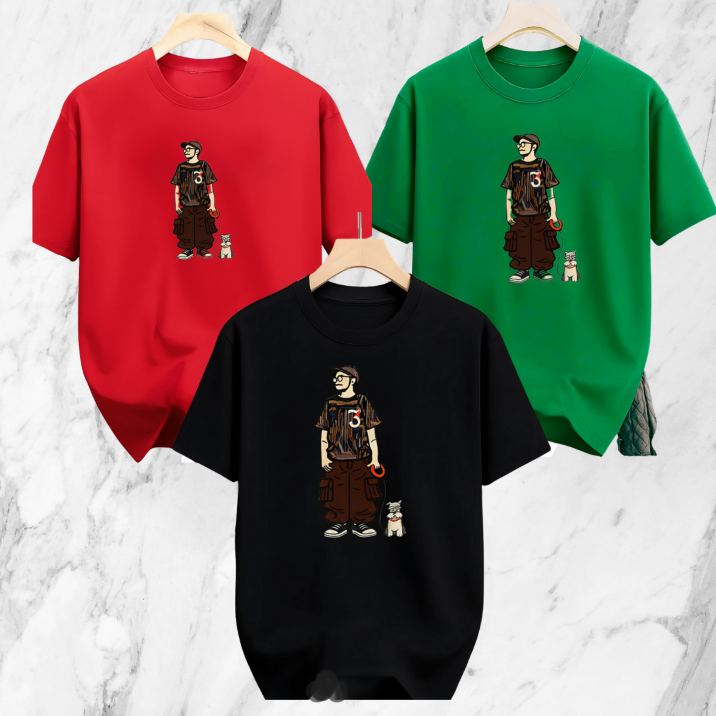 Drop Shoulder 3 Combo - Makuta Red, Makuta Green, Makuta Black