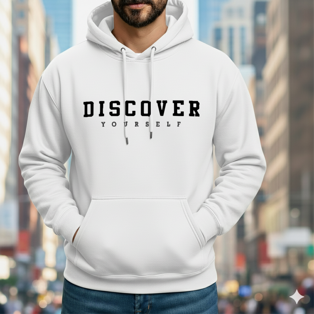 Classic Hoodie - Discover White