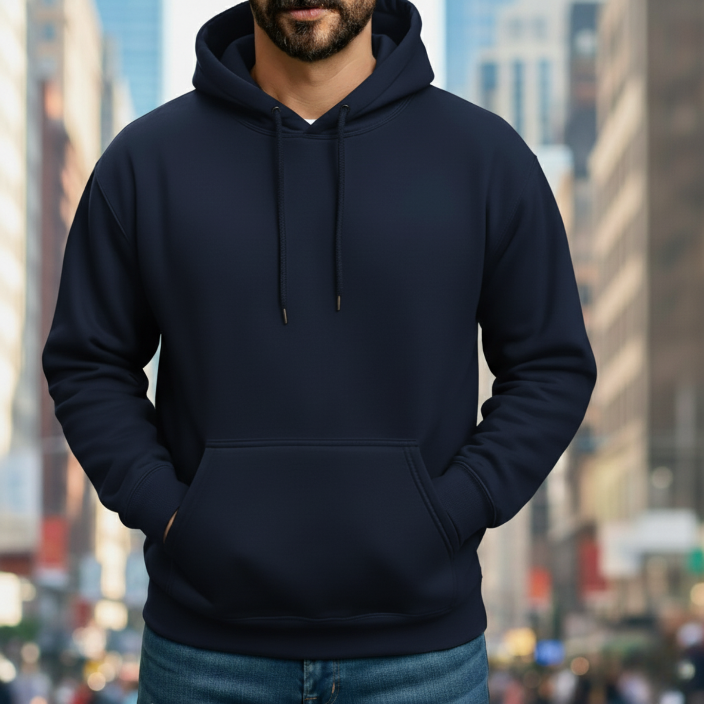 Classic Hoodie Solid - Navy