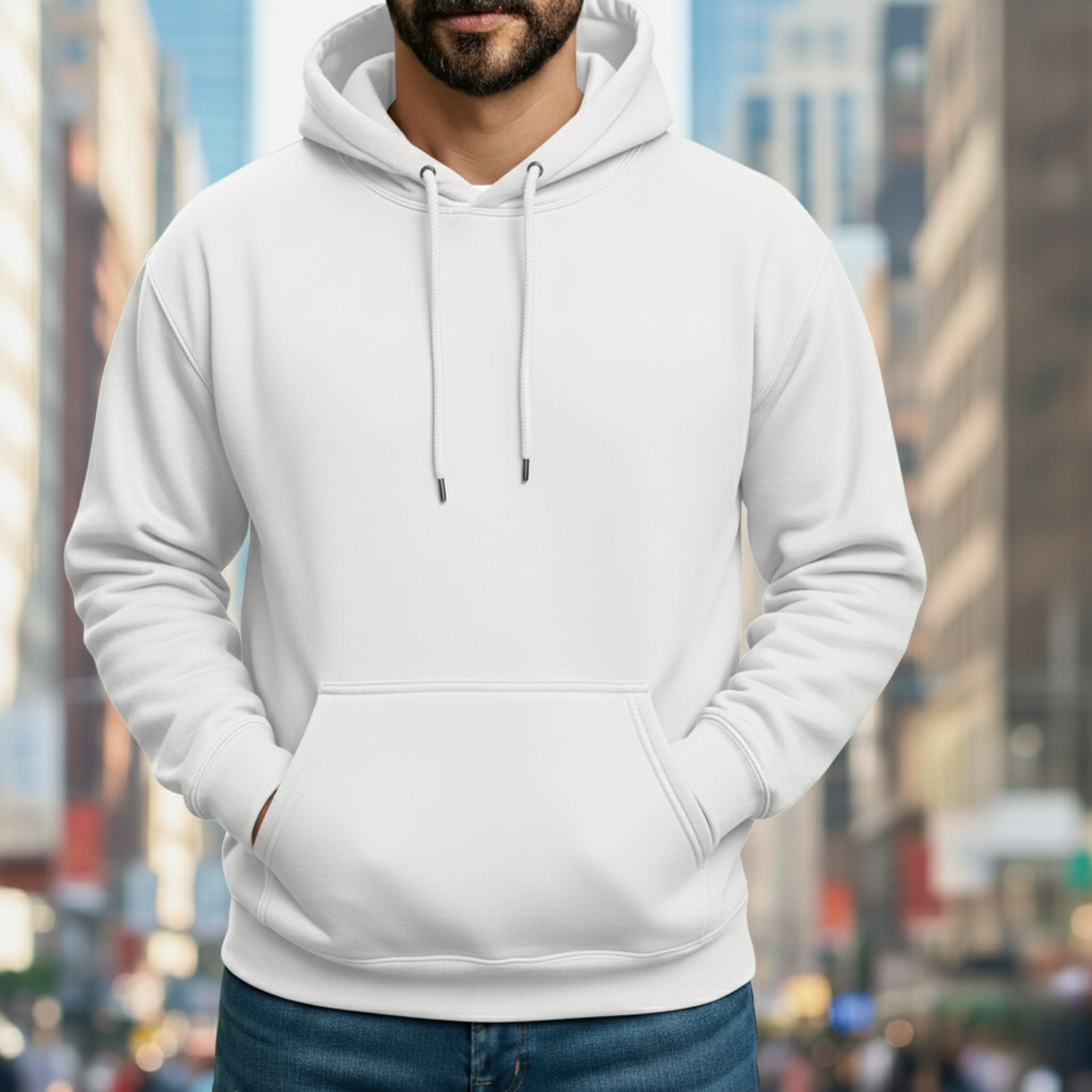 Classic Hoodie Solid - White
