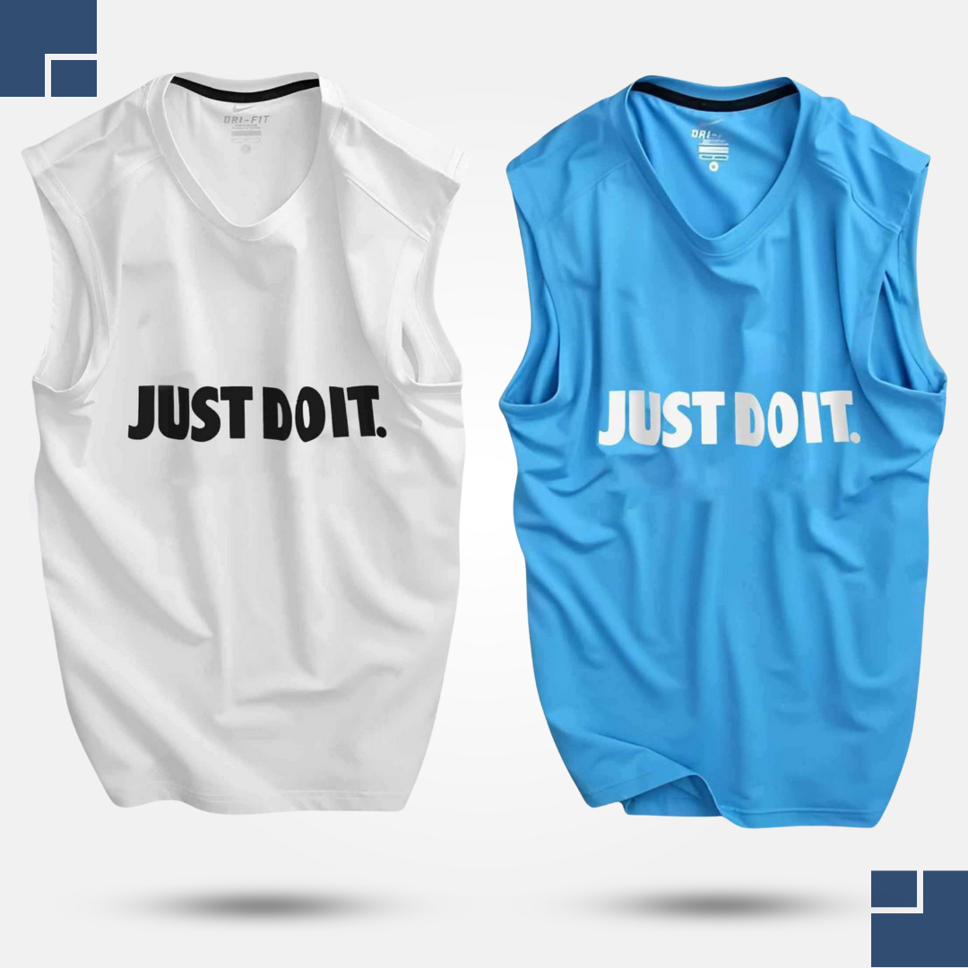 Maggie Sports T Shirt Combo - Blue + White