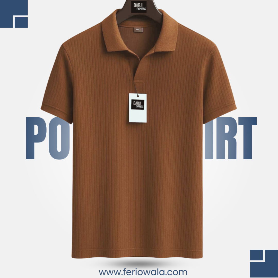 Brown Premium Polo T Shirt