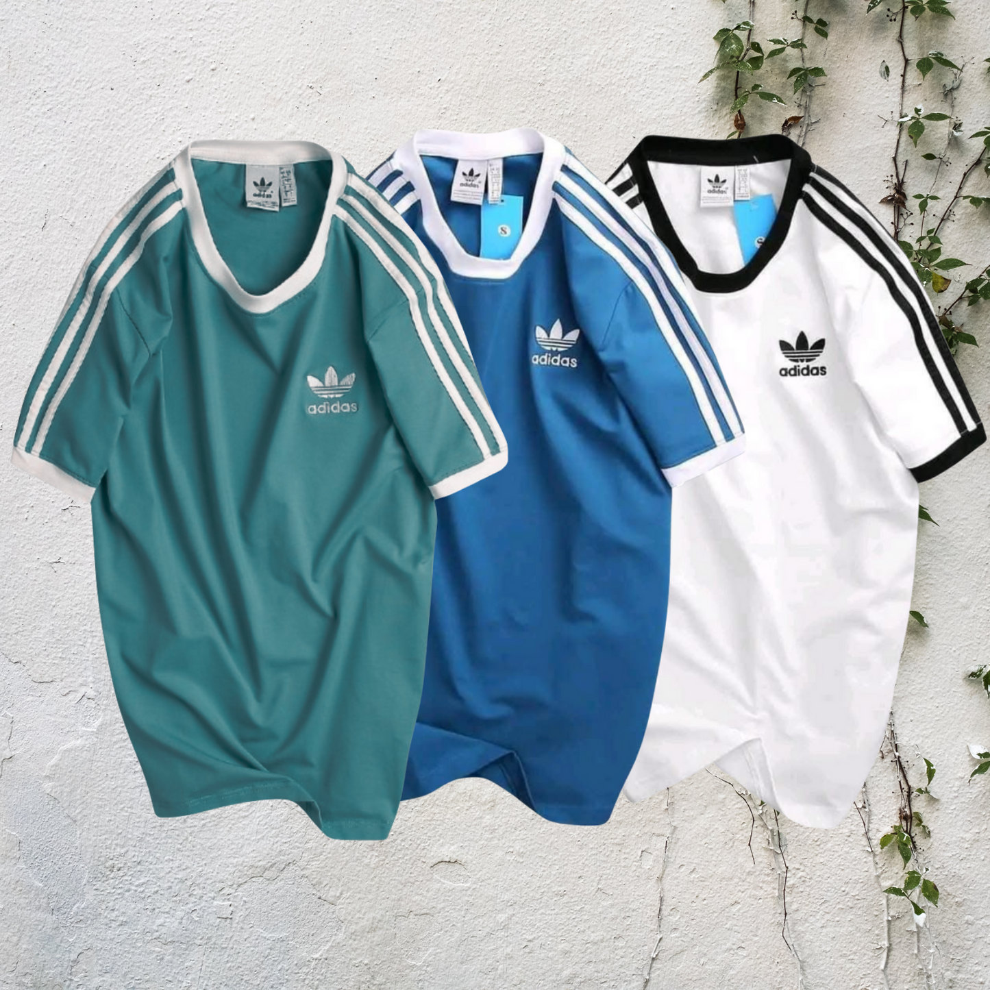 Adidas Sports Combo - White + Blue + Green
