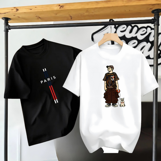 Drop Shoulder 2 Combo - Makuta Marron + Paris White