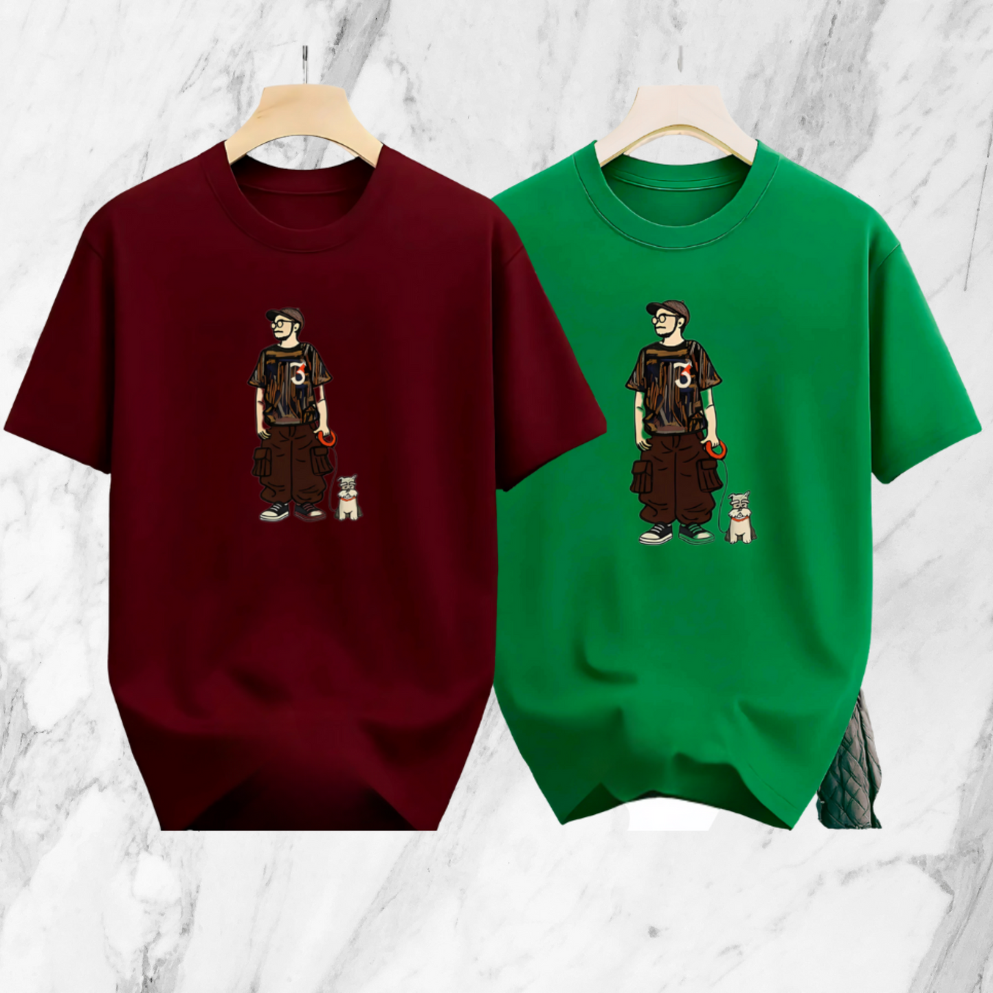 Drop Shoulder 2 Combo - Makuta Marron, Makuta Green