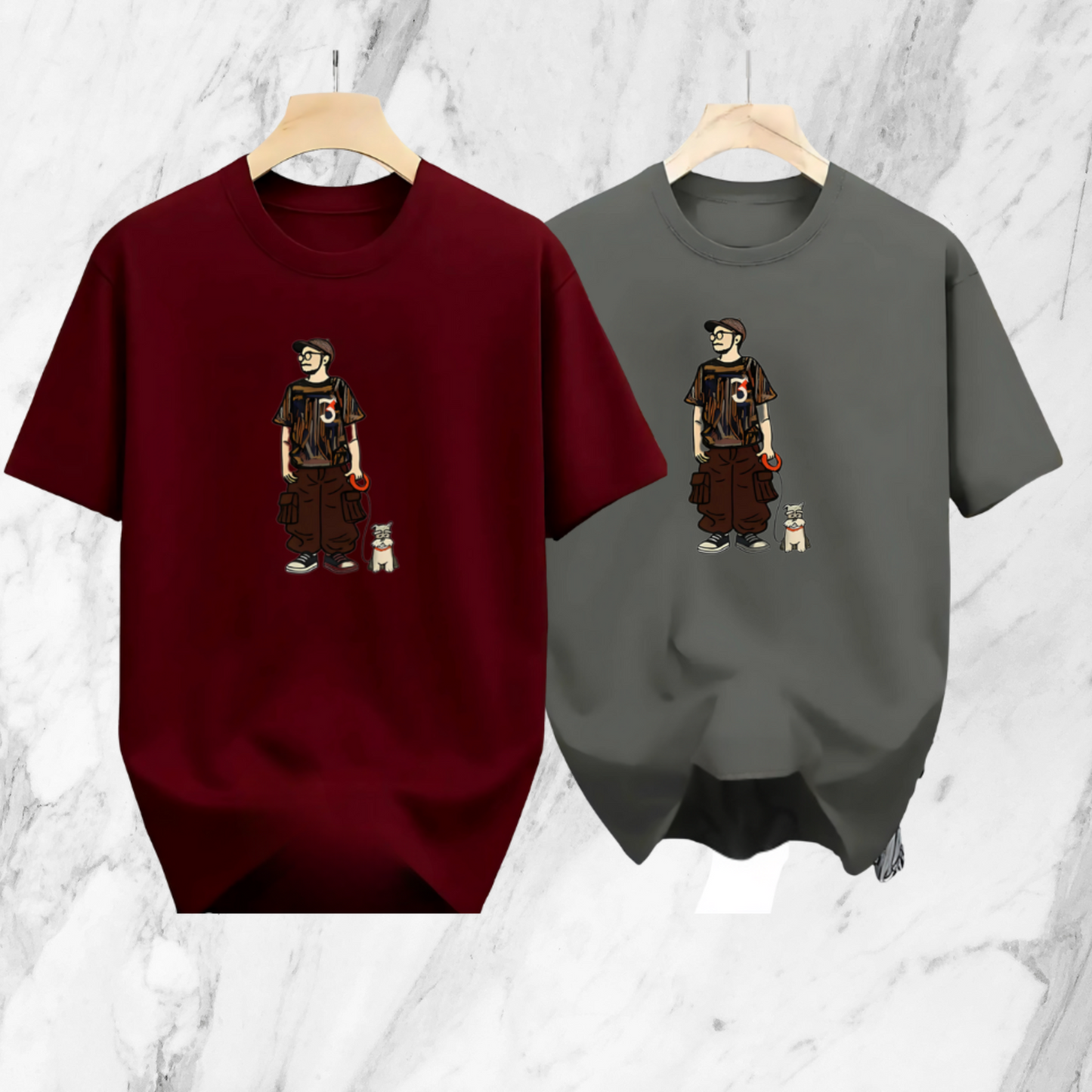 Drop Shoulder 2 Combo - Makuta Marron, Makuta Ash