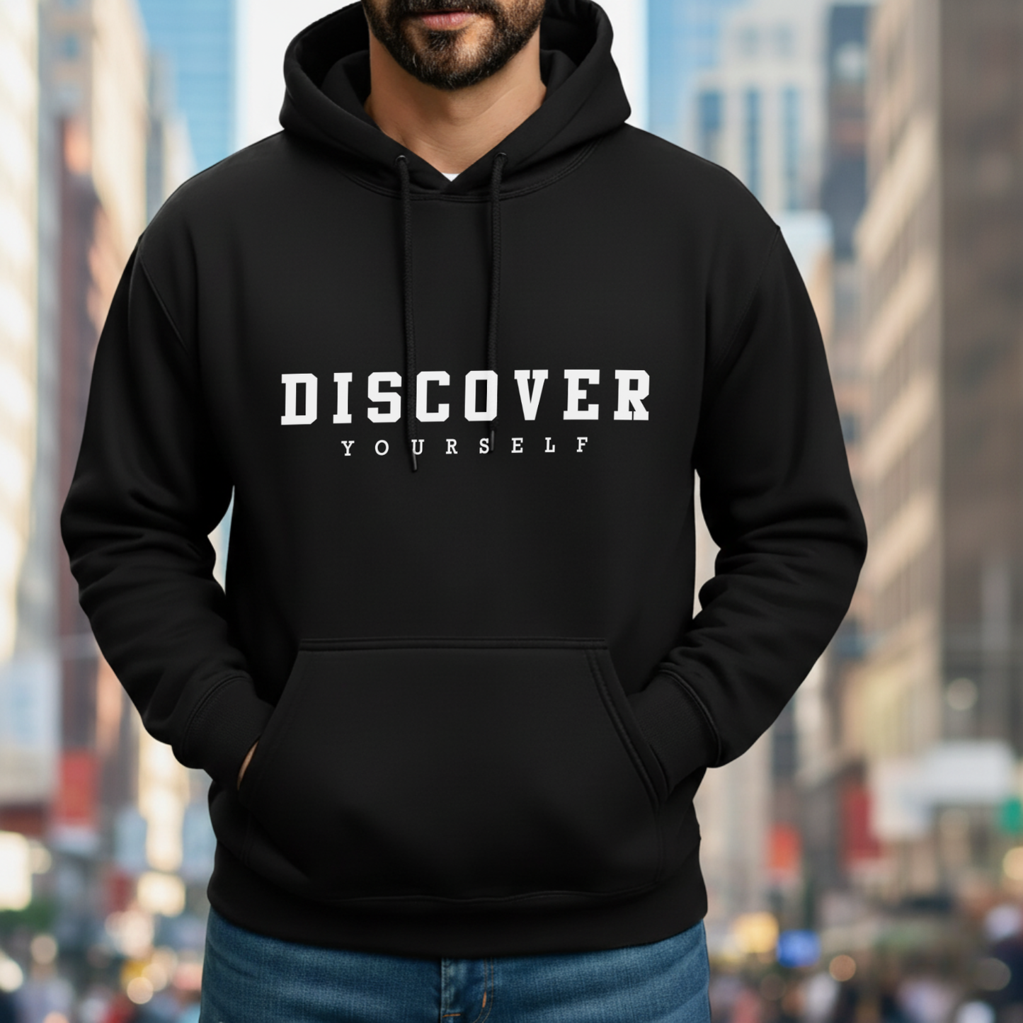 Classic Hoodie - Discover Black