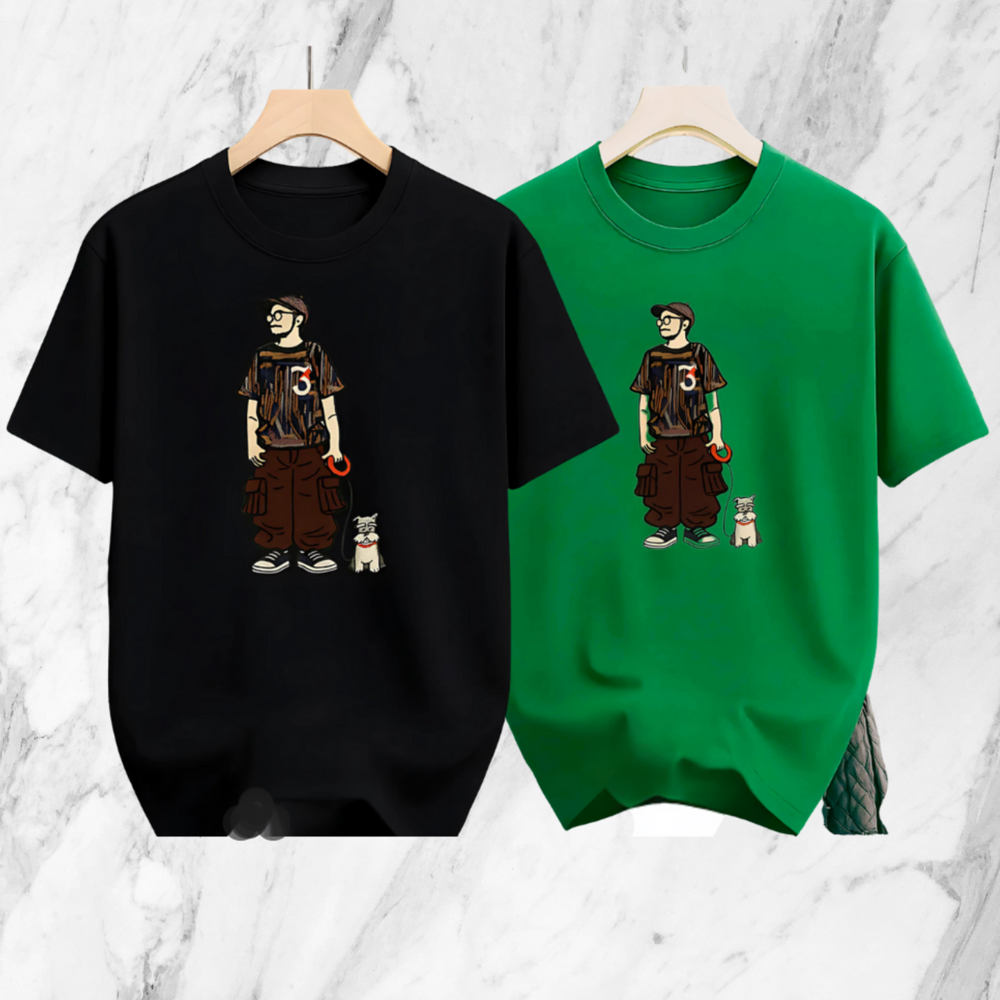 Drop Shoulder 2 Combo - Makuta Black, Makuta Green