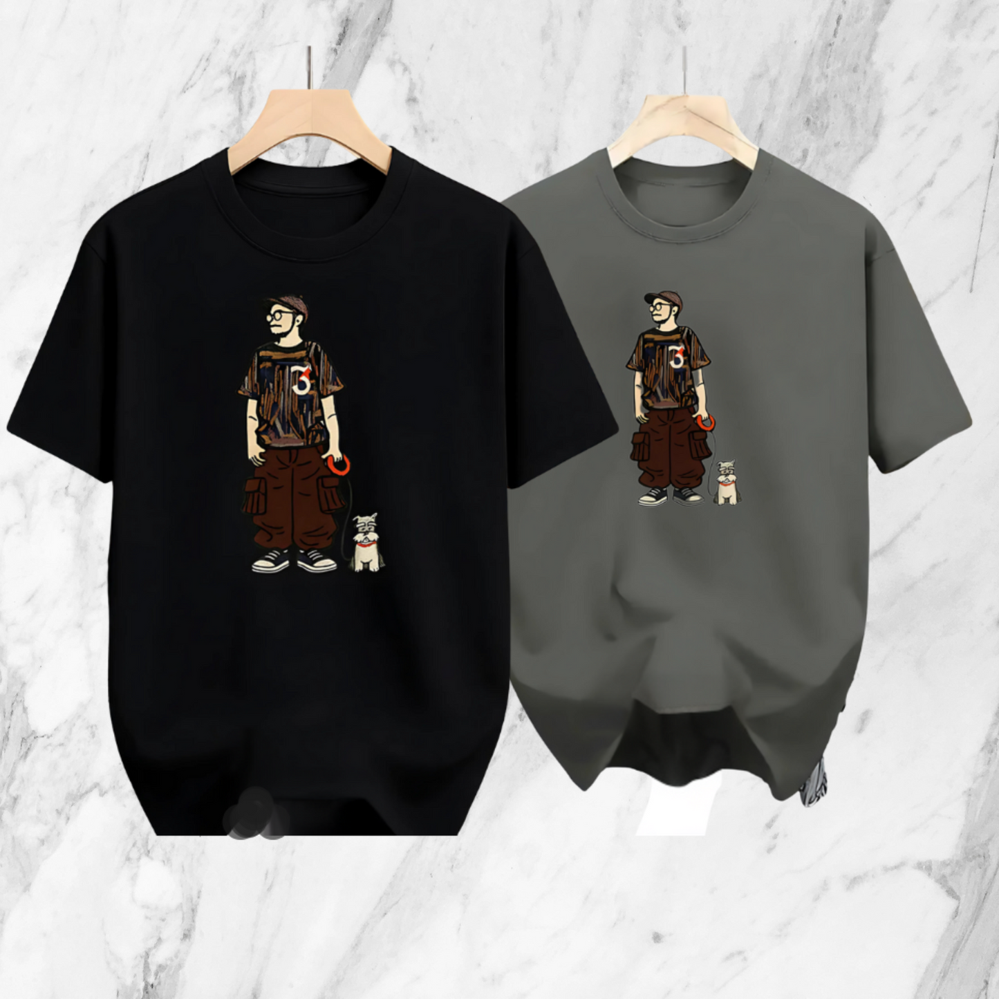 Drop Shoulder 2 Combo - Makuta Black, Makuta Ash