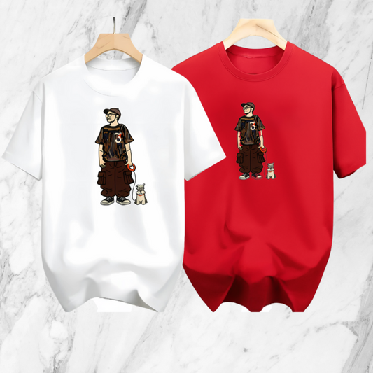 Drop Shoulder 2 Combo - Makuta White, Makuta Red