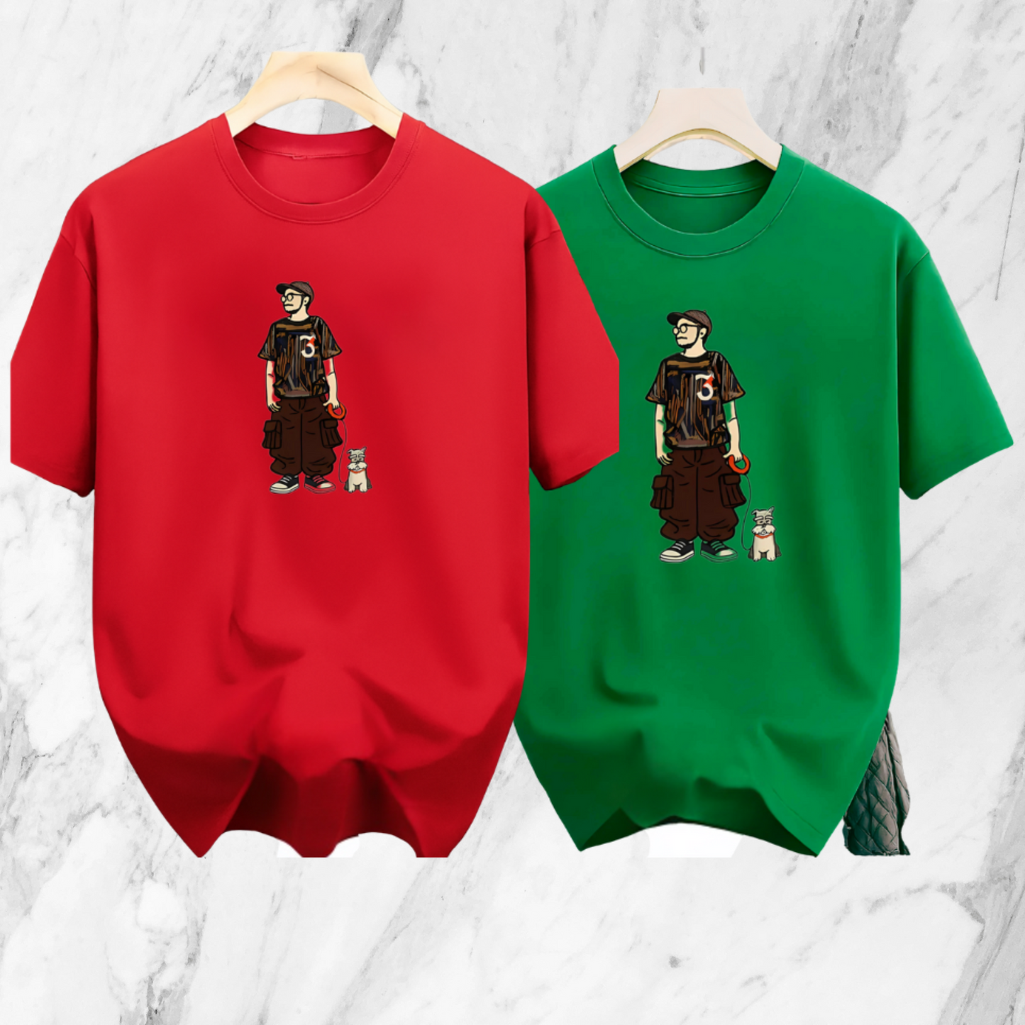 Drop Shoulder 2 Combo - Makuta Red, Makuta Green