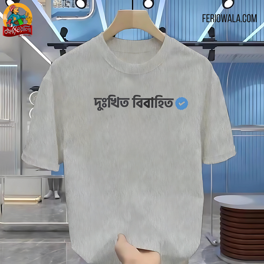 Drop Shoulder T Shirt – Married Grey