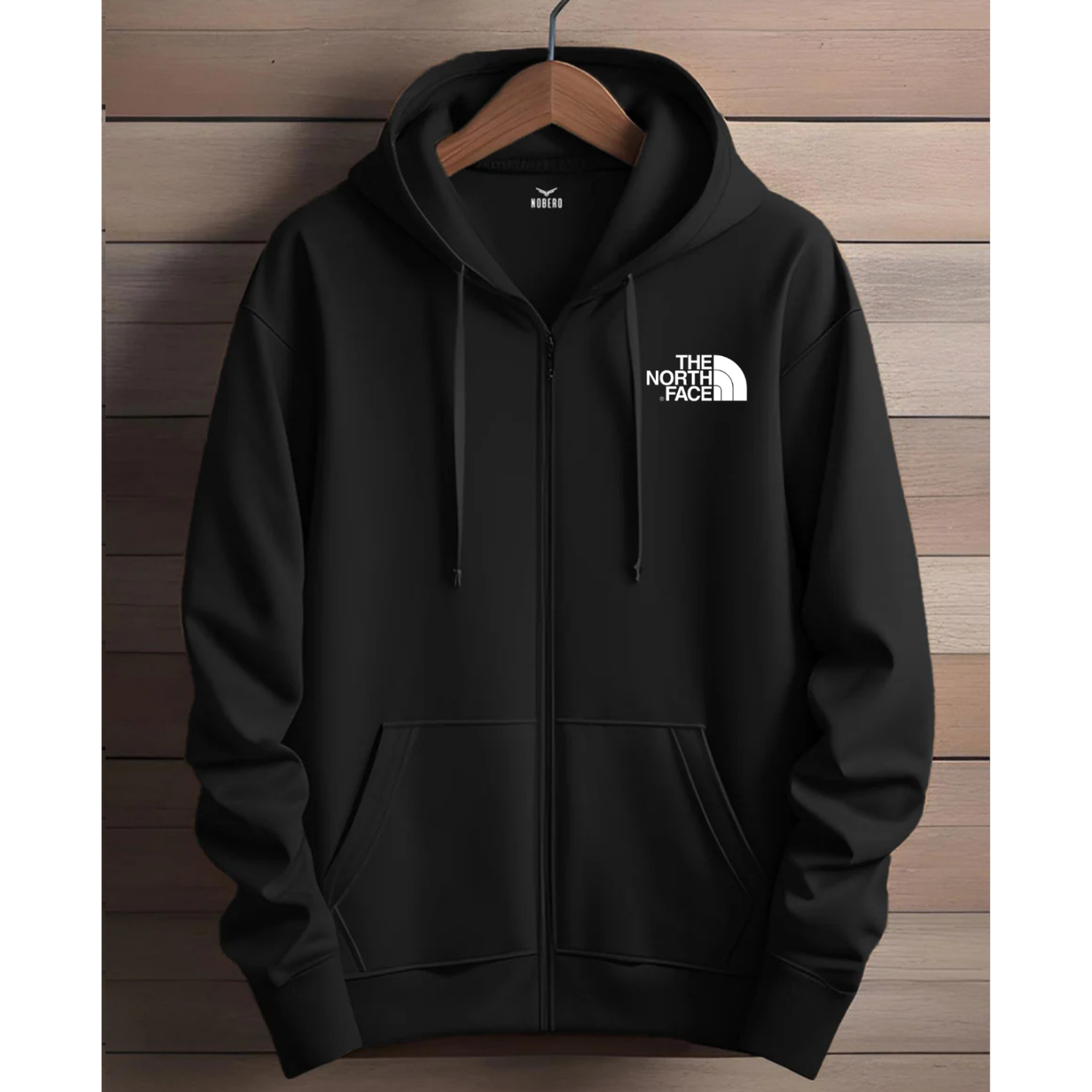 Zipper Hoodie - Black North Face