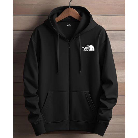 Zipper Hoodie - Black North Face