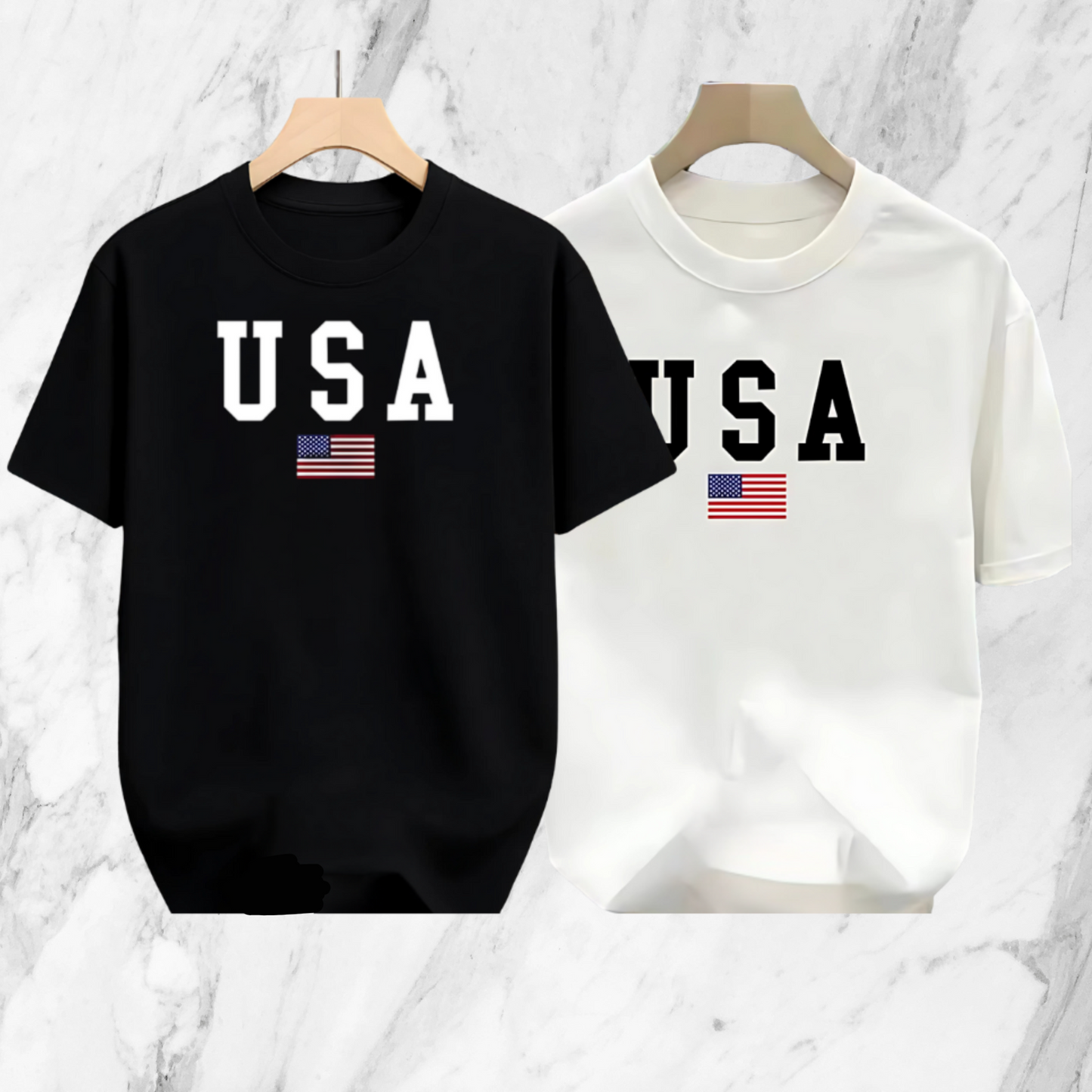 Drop Shoulder 2 Combo - USA Black, USA White