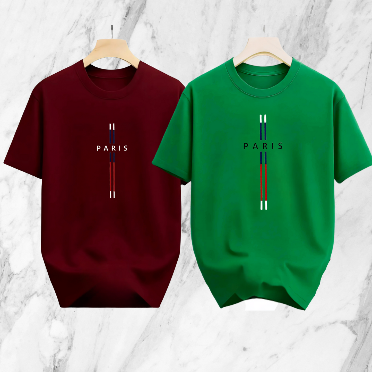 Drop Shoulder 2 Combo - Paris Green, Paris Marron