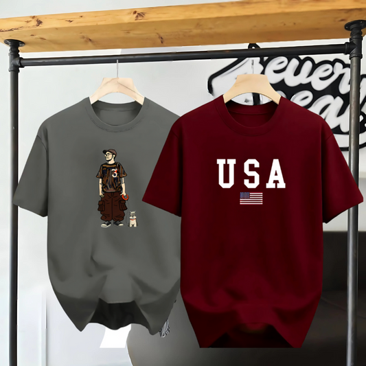 Drop Shoulder 2 Combo - Makuta Ash + USA Marron