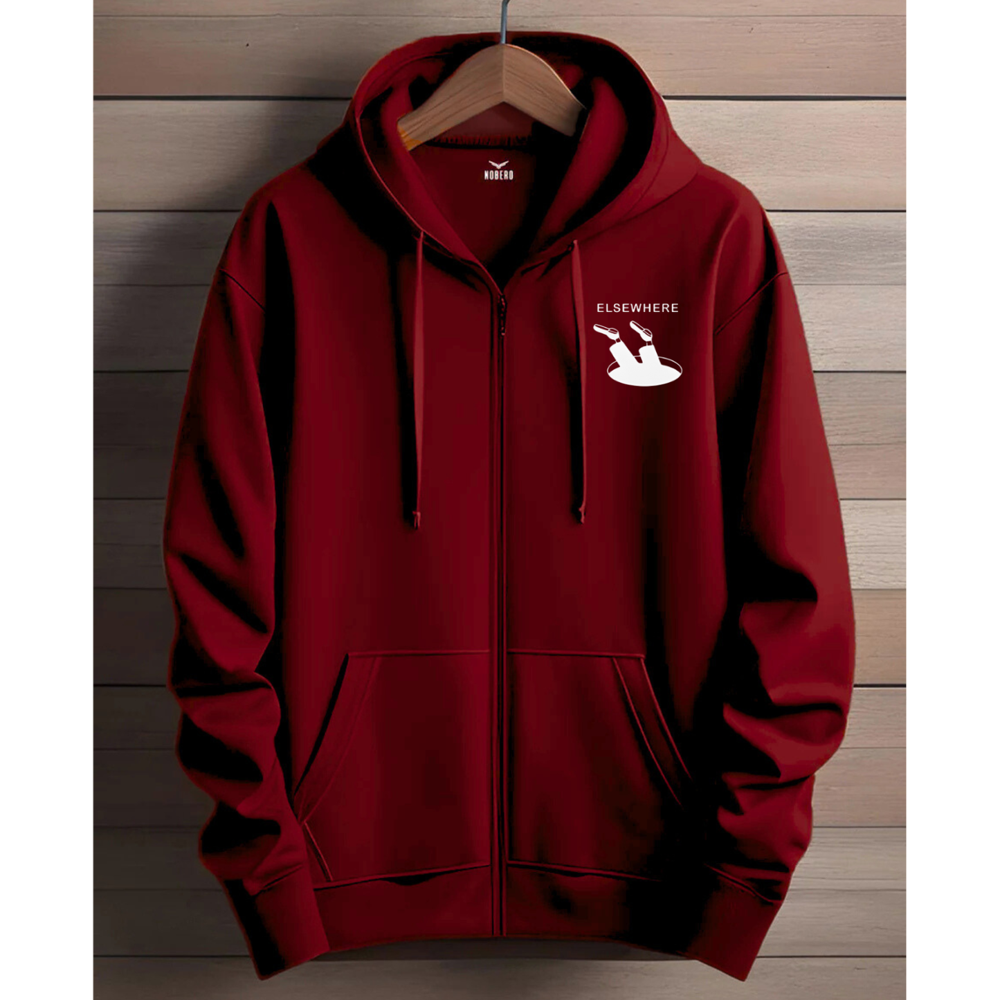 Zipper Hoodie - Marron Elsewhere