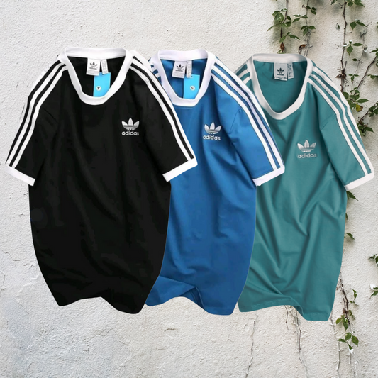 Adidas Sports Combo - Black + Blue + Green