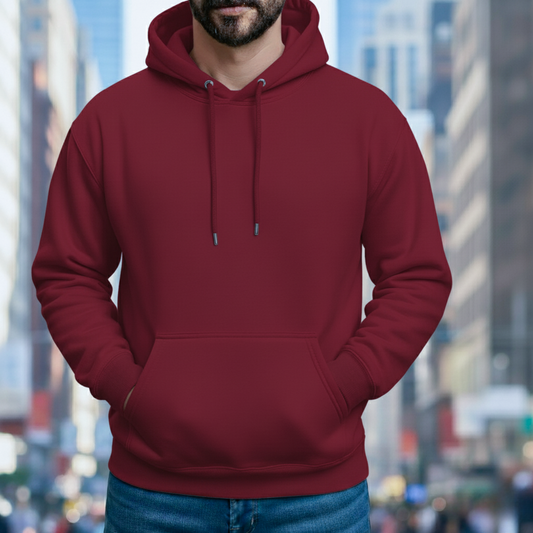 Classic Hoodie Solid - Maroon