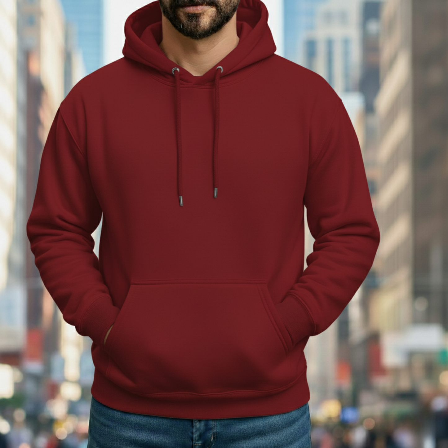 Classic Hoodie Solid - Red