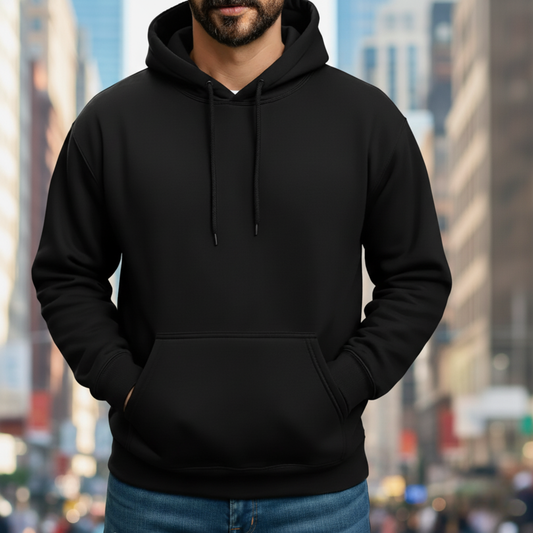 Classic Hoodie Solid - Black