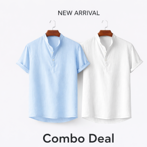 Premium Cotton Henley katua shirt