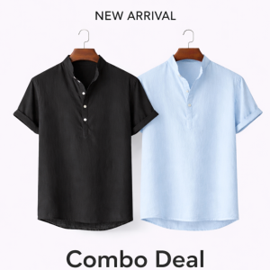 Premium Cotton Henley katua shirt