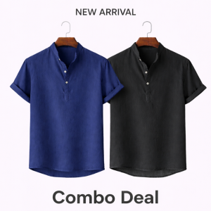 Premium Cotton Henley katua shirt